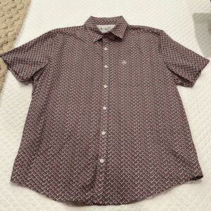 Penguin Original Short Sleeve Button Up Shirt Pocket Mens Size Large